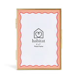 Habitat wavy pink metal picture frame 5x7 inch, imported from the UK