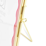 Habitat wavy pink metal picture frame 5x7 inch, imported from the UK