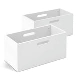 Habitat Henri 2 storage boxes 40 litre white, UK version