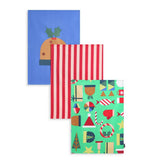 Habitat festive icons tea towels 66x46cm set - British product