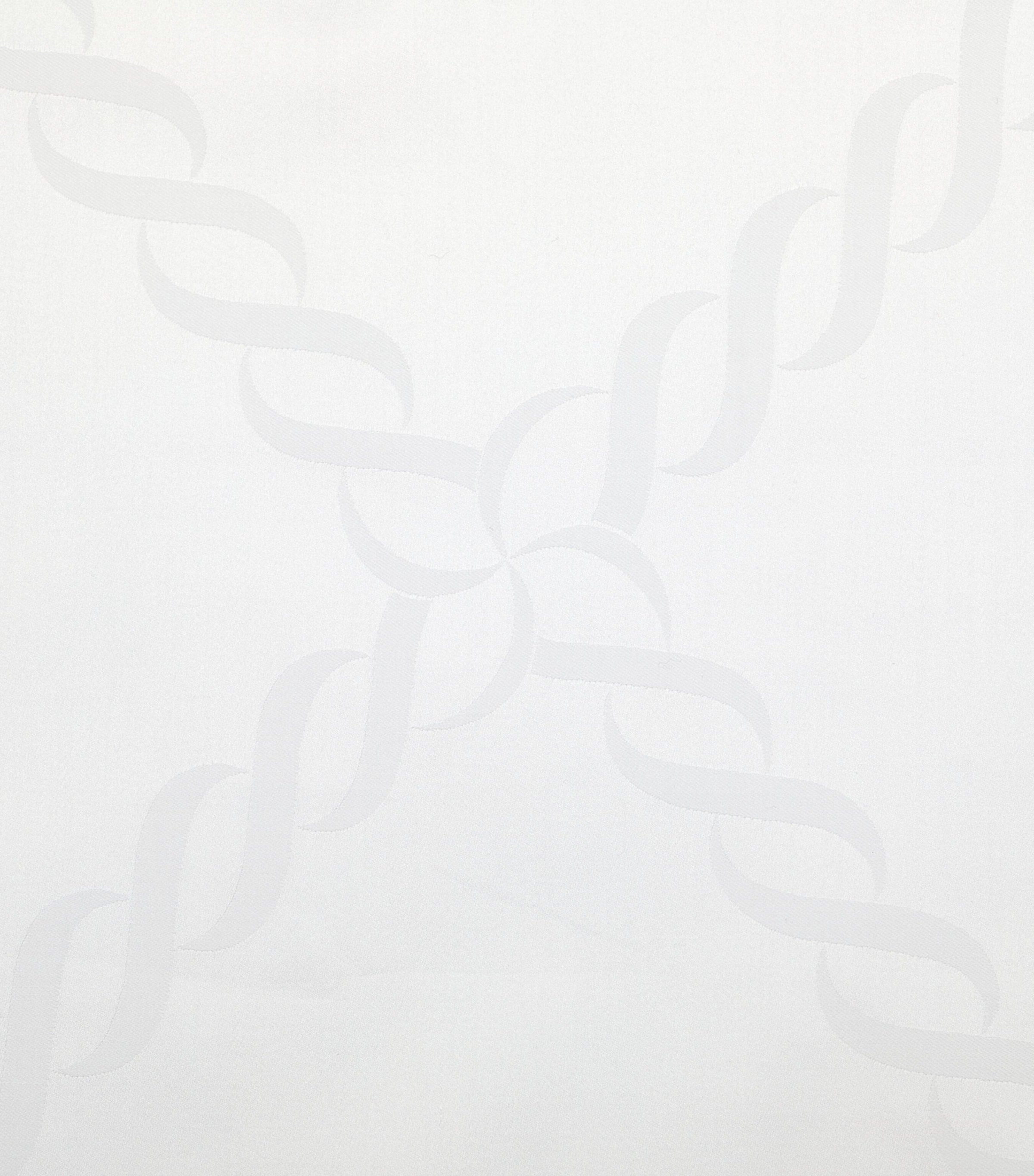 Pratesi king flat sheet with braid pattern, 275cm x 275cm, imported from the UK