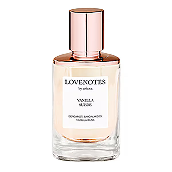Ariana Grande Lovenotes Vanilla Suede fragrance 30ml, imported from the UK