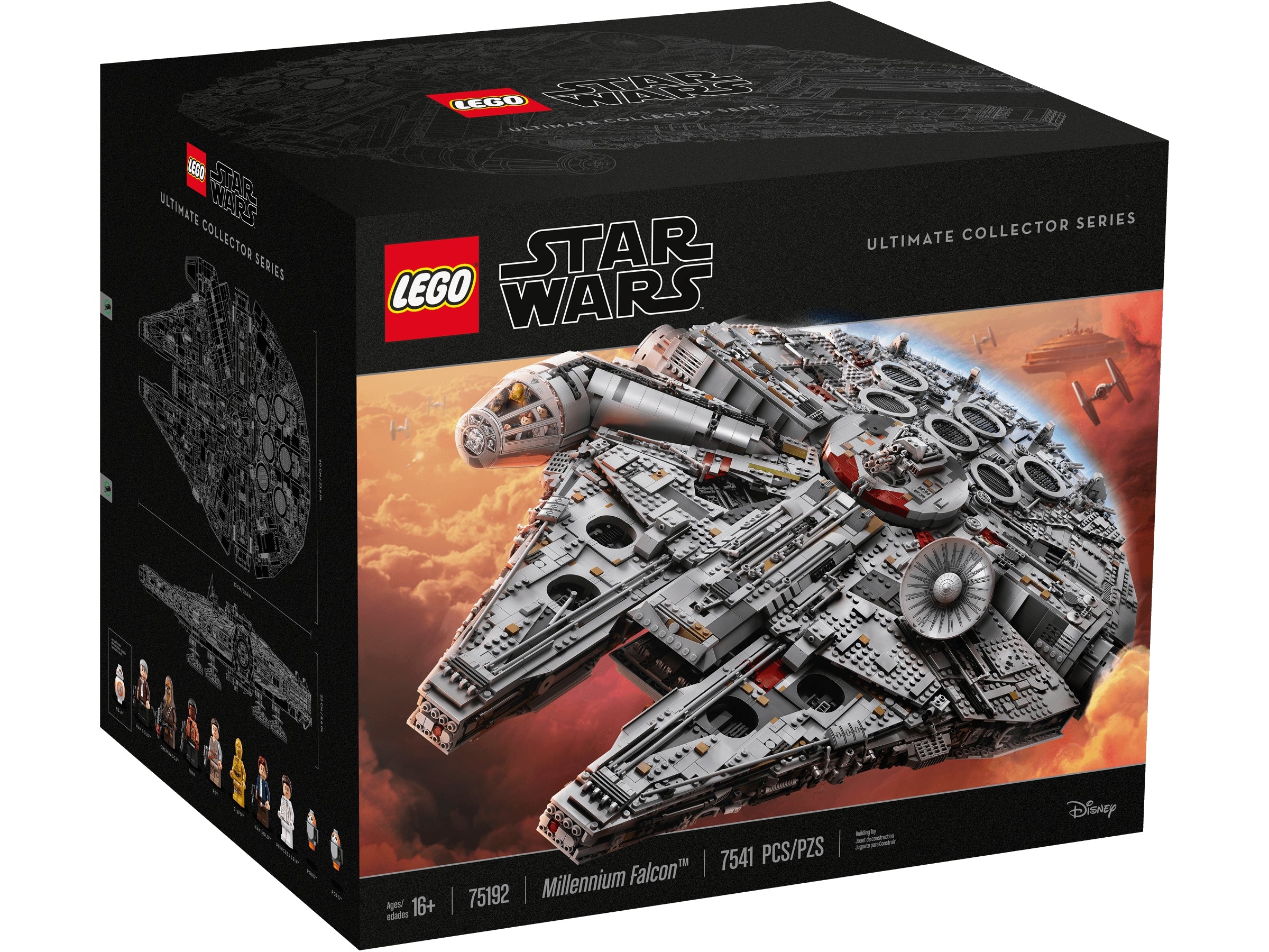 LEGO Millennium Falcon Star Wars model 7541 pieces, imported from the UK