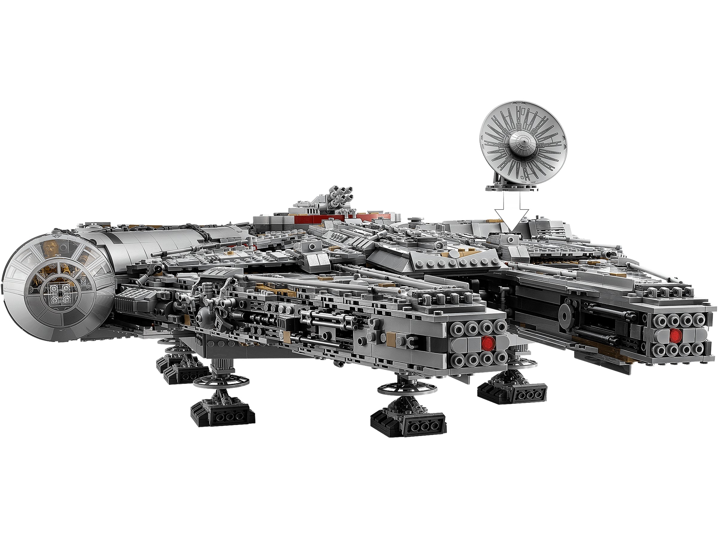 LEGO Millennium Falcon Star Wars model 7541 pieces, imported from the UK