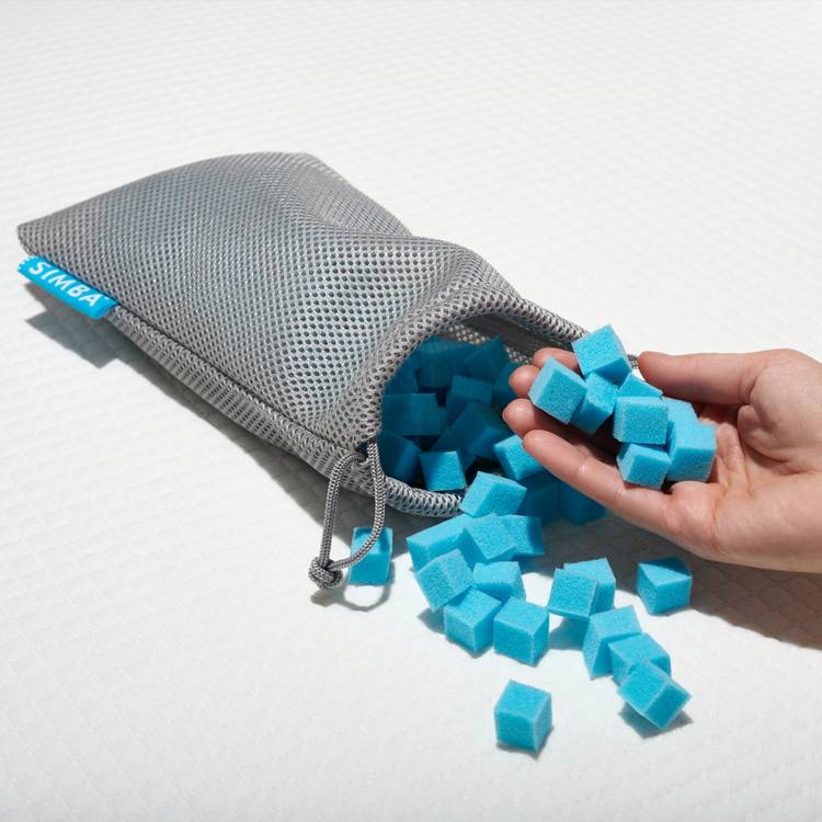 Simba hybrid pillow with adjustable foam Nanocubes, UK version
