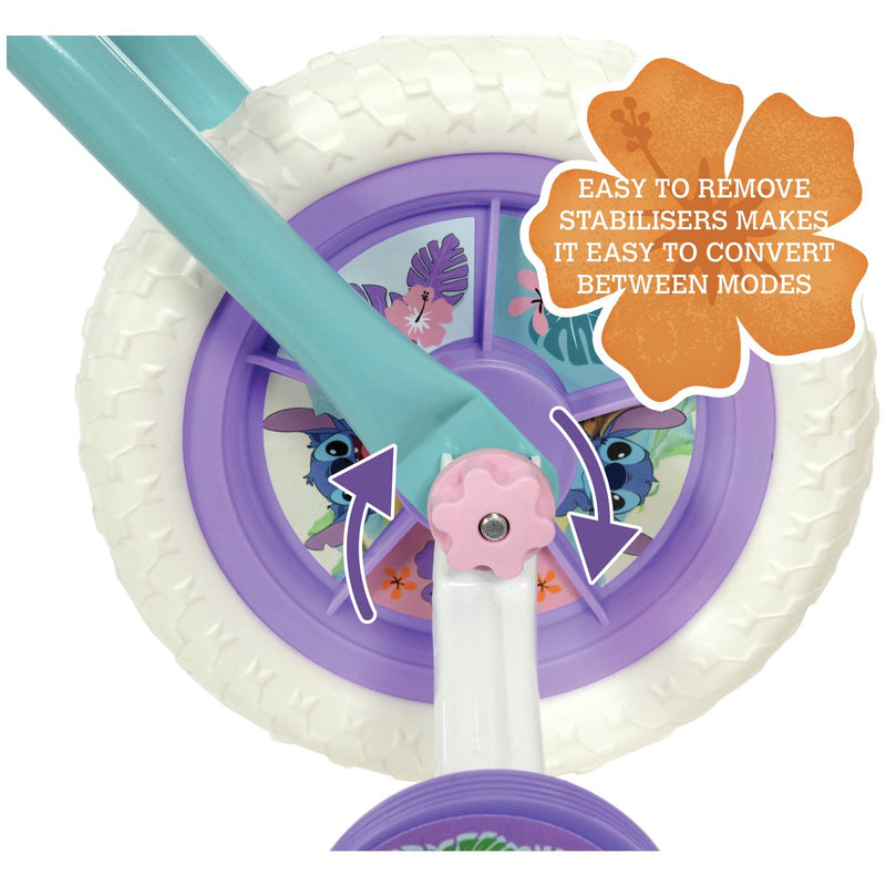 Disney Stitch balance bike 10 inch, UK version