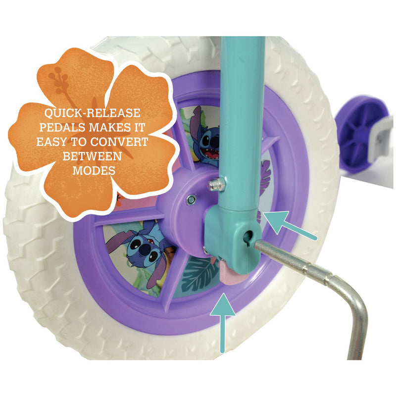 Disney Stitch balance bike 10 inch, UK version
