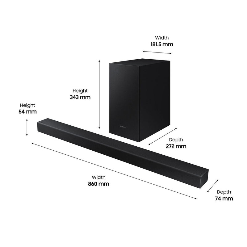 Samsung HW-T420 2.1ch soundbar with wired subwoofer - British product