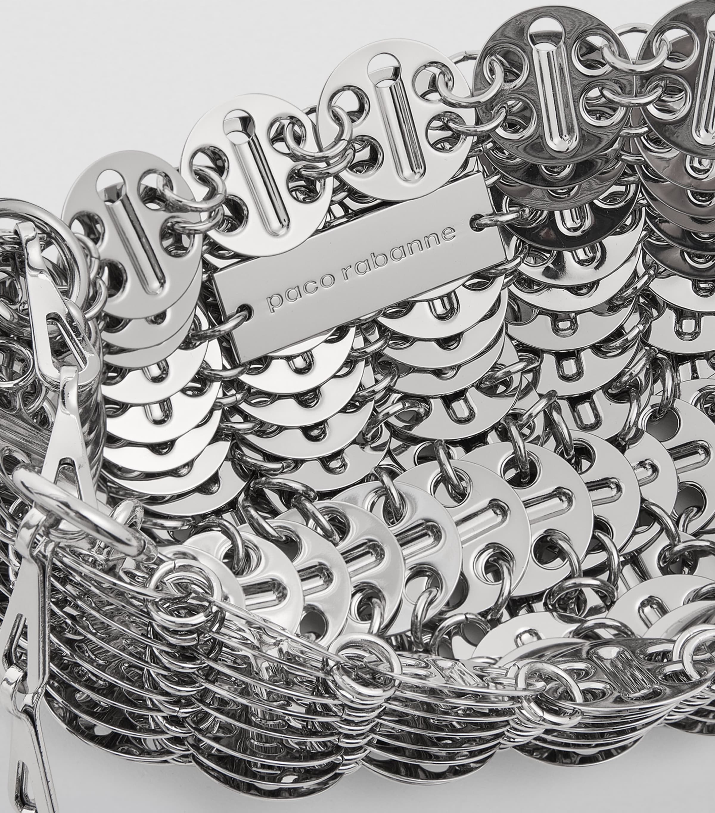 Rabanne chainmail nano bag in metal finish, UK version