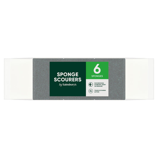 Sainsbury's Sponge Scourer x6 essentials Sainsburys   