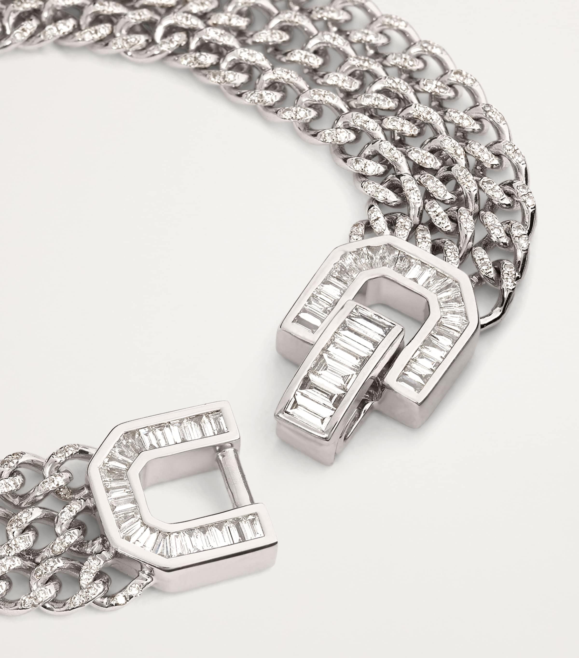 SHAY white gold diamond link bracelet (British brand)