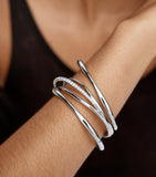 Monica Vinader Nura sterling silver bangle - British product
