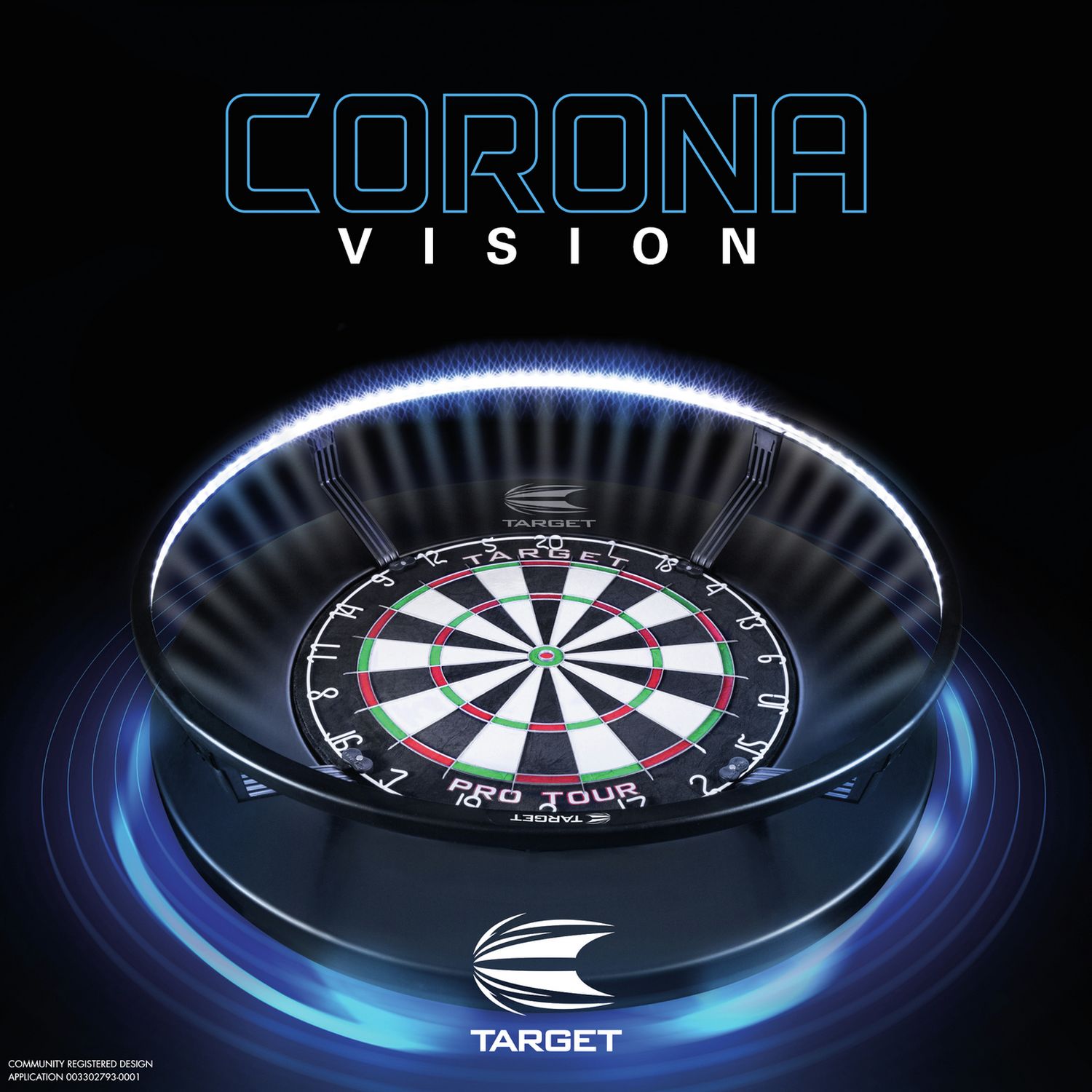 Target Darts Corona magnetic dartboard light - British product