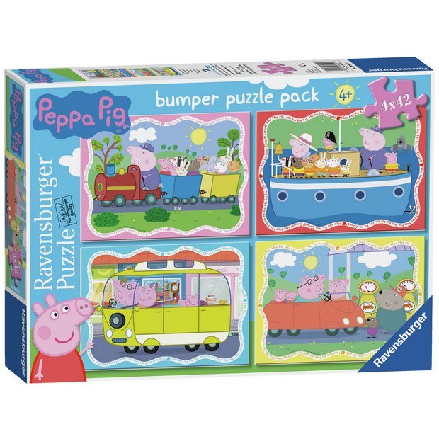Ravensburger Peppa Pig 42 piece puzzle 4 pack - British product