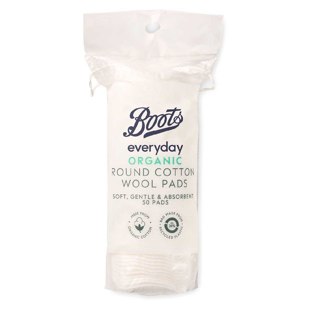 Boots Everyday Organic Round Cotton Wool Pads 50 pads GOODS Boots   