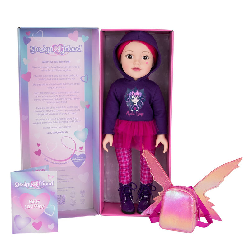 DesignAfriend Maia Mystical 18 inch doll set, imported from the UK