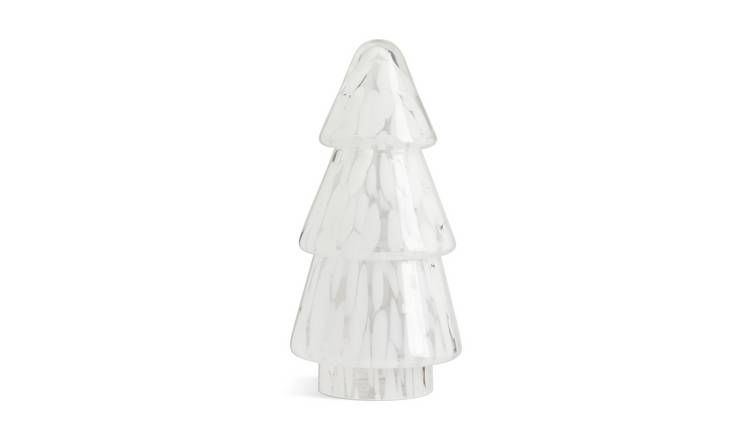 Habitat Confetti Glass Tree Ornament - White GOODS Argos