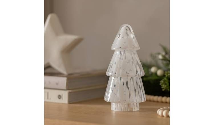 Habitat Confetti Glass Tree Ornament - White GOODS Argos