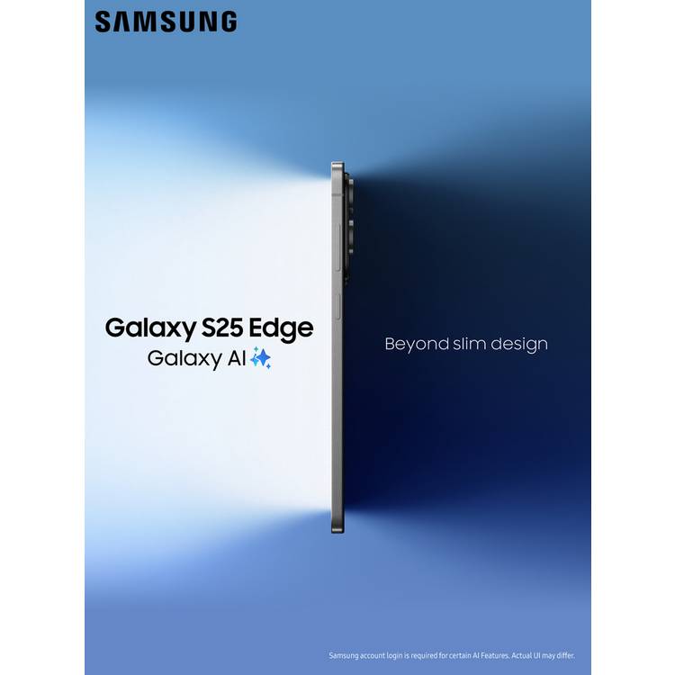 Samsung Galaxy S25 Edge silver 256GB, UK version