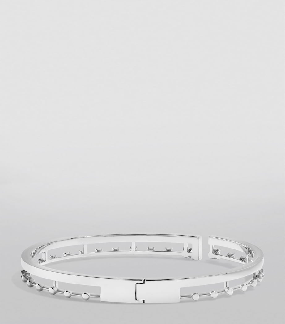 Marli New York white gold diamond bangle, imported from the UK
