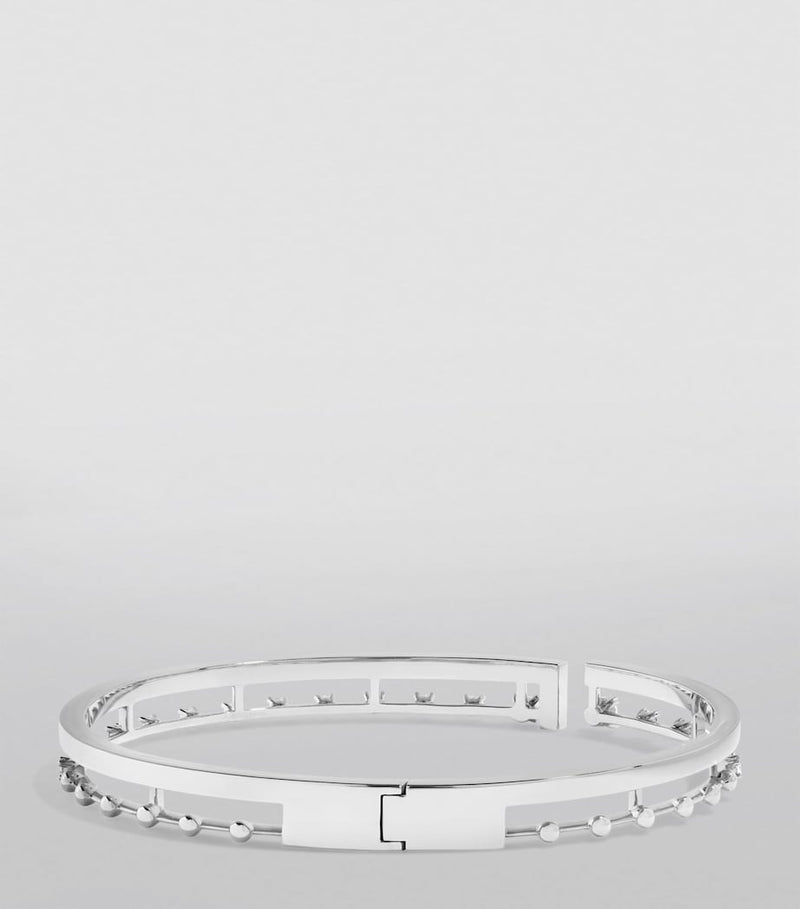 Marli New York white gold diamond bangle, imported from the UK
