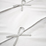 Catherine Lansfield Milo Bows white bedding set double - British product