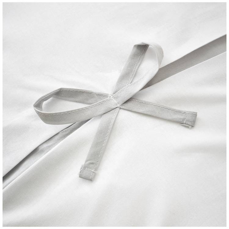 Catherine Lansfield Milo Bows white bedding set double - British product