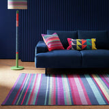 Margo Selby Buster Red flatweave rug 160x230cm, imported from the UK