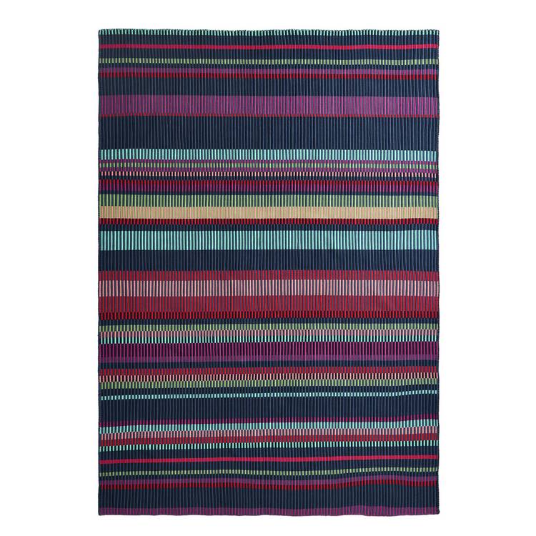 Margo Selby Buster Red flatweave rug 160x230cm, imported from the UK