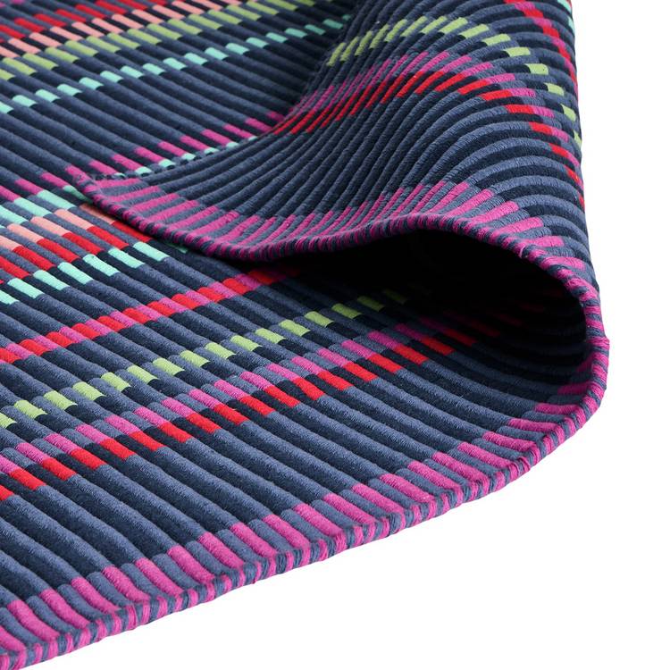 Margo Selby Buster Red flatweave rug 160x230cm, imported from the UK