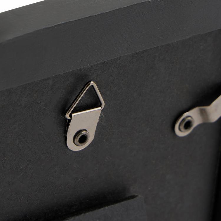 Habitat black ribbed picture frame 4x6, imported from the UK