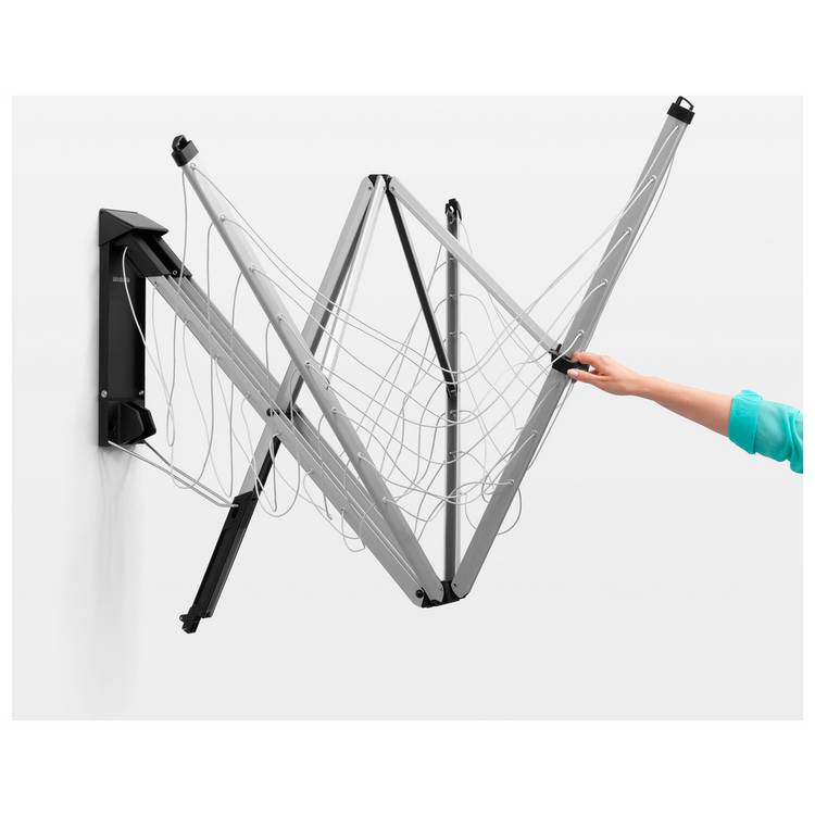 Brabantia wall-mounted clothes airer 24m, imported from the UK