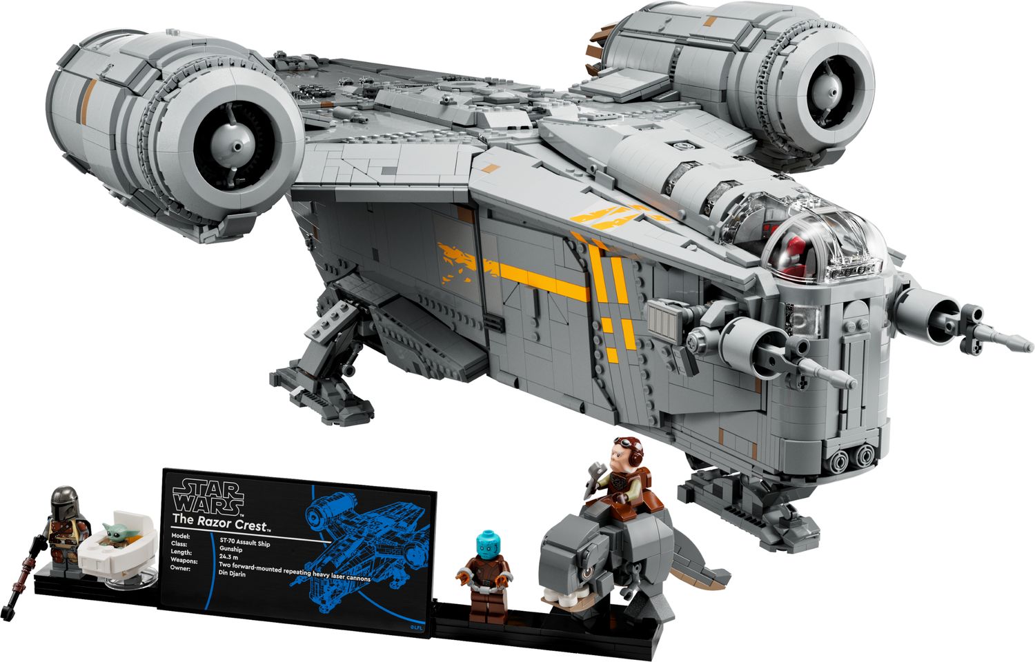 LEGO Razor Crest Star Wars Building Set 6187 Pieces (British brand)