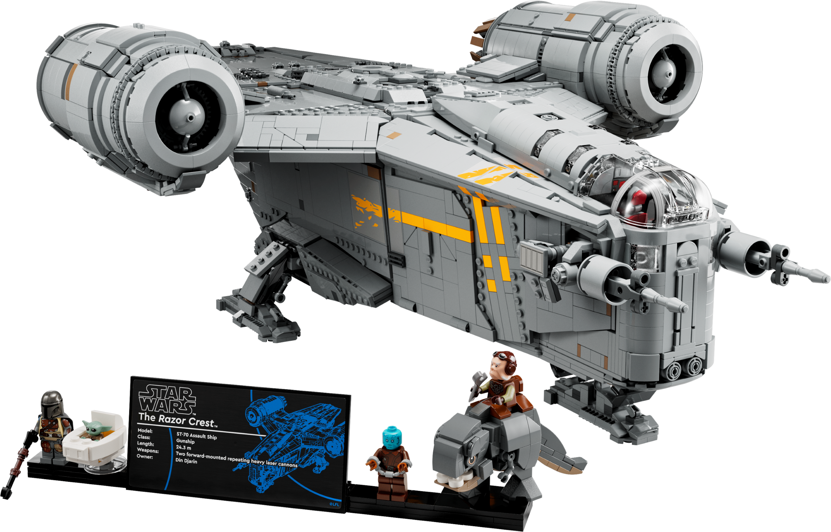 LEGO Razor Crest Star Wars Building Set 6187 Pieces (British brand)
