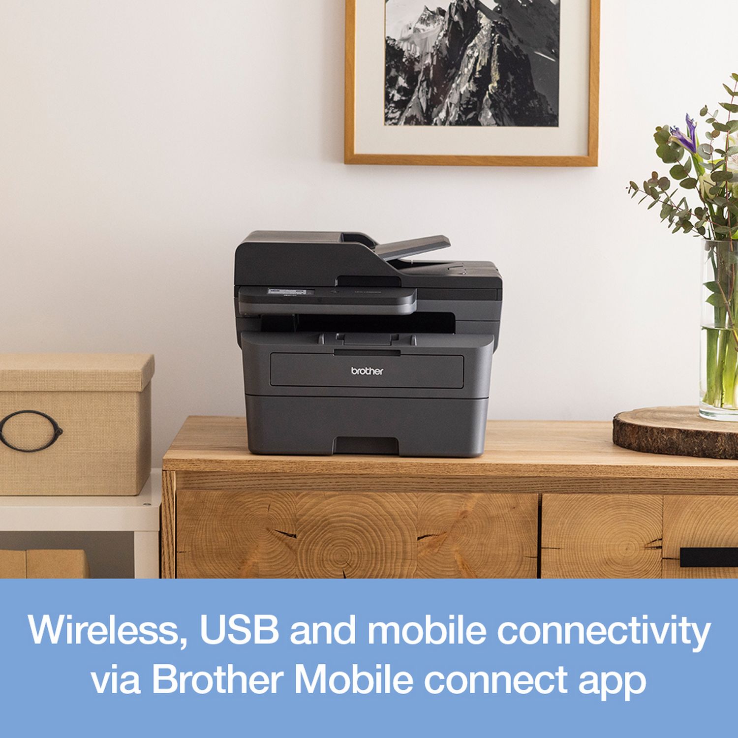 Brother MFC-L2800DW mono laser printer (British brand)
