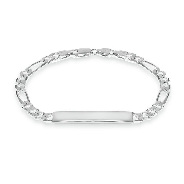 Revere sterling silver personalised ID bracelet 20cm, UK version