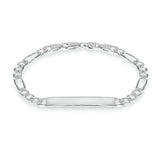 Revere sterling silver personalised ID bracelet 20cm, UK version
