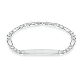 Revere Sterling Silver Personalised Figaro ID Bracelet