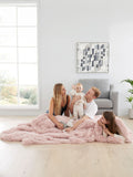 Catherine Lansfield pink extra large faux fur throw (British brand)