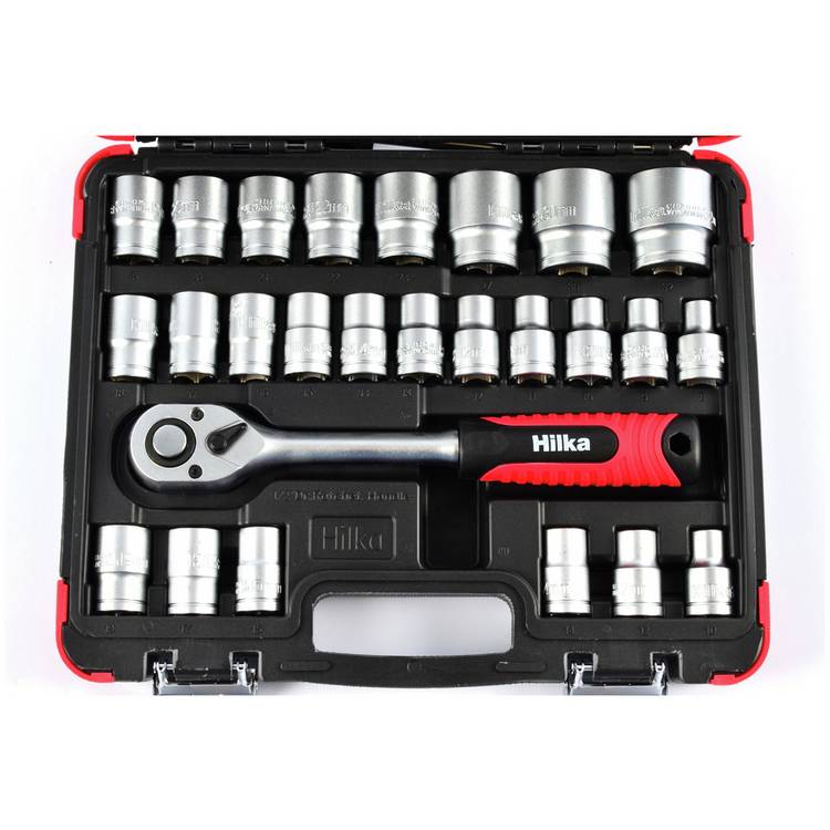 Hilka 32 piece 1/2 inch socket set in carry case (British brand)