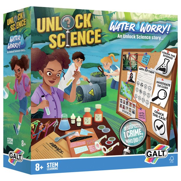 Galt Water Science kit for kids crime solving (British brand)
