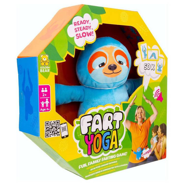 Fart Yoga Activity Game with Sammy the Sloth, imported from the UK