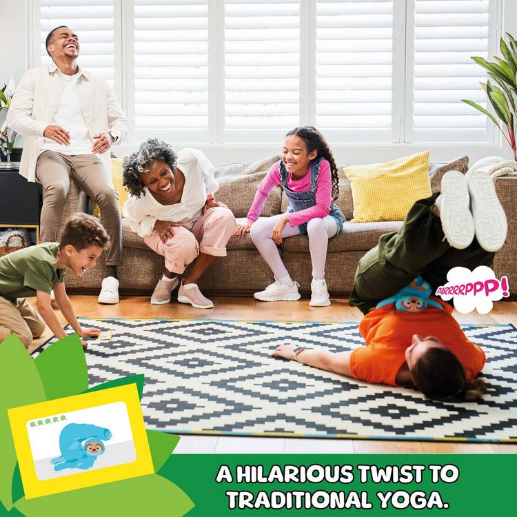 Fart Yoga Activity Game with Sammy the Sloth, imported from the UK