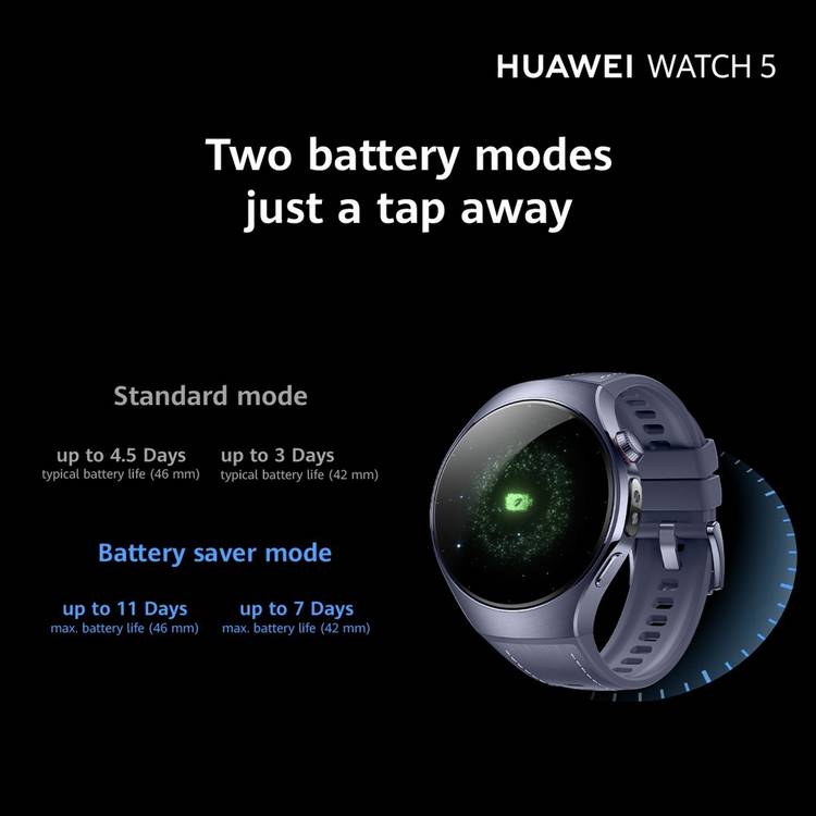 HUAWEI Watch 5 46mm smart watch titanium purple (British brand)