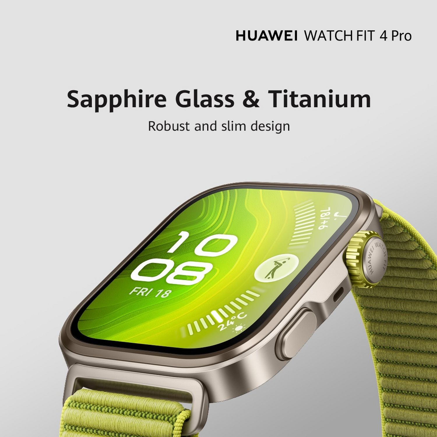HUAWEI Fit 4 Pro 45mm Smart Watch - Titanium Green