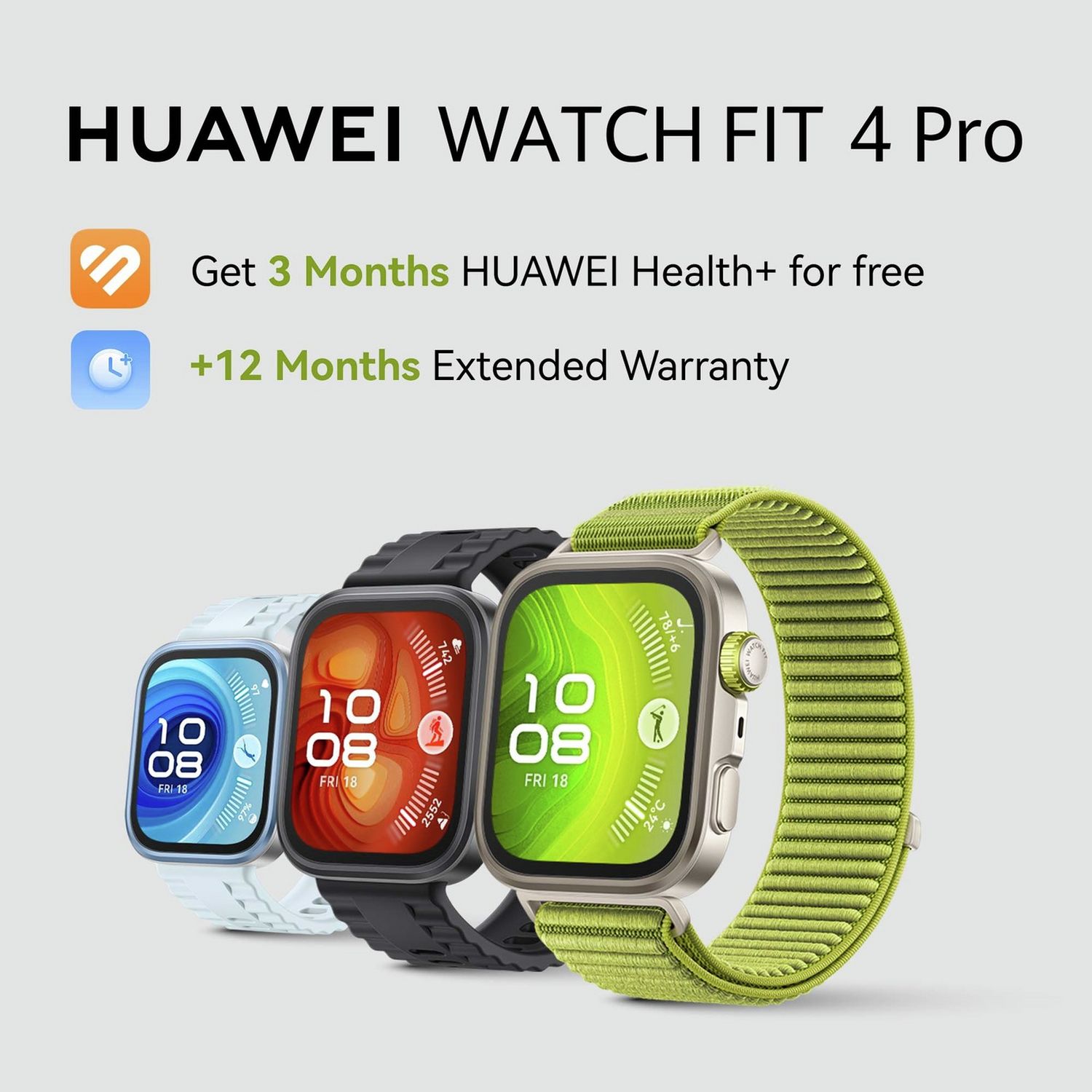 HUAWEI Fit 4 Pro 45mm Smart Watch - Titanium Green