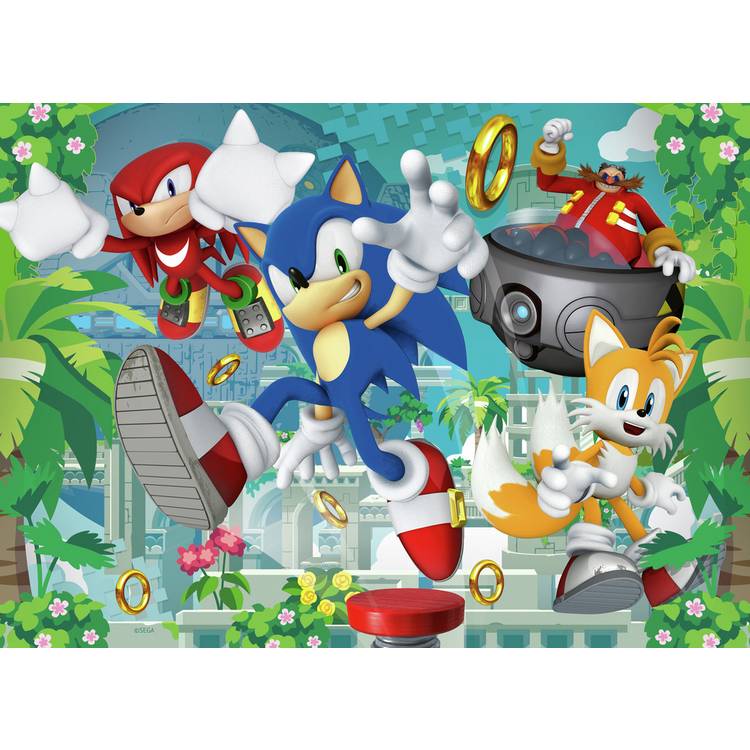 Ravensburger jigsaw puzzle Sonic the Hedgehog 4x100 pieces - British product