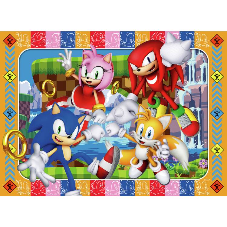 Ravensburger jigsaw puzzle Sonic the Hedgehog 4x100 pieces - British product