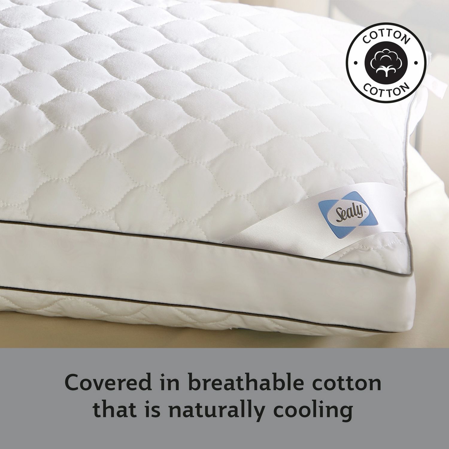 Sealy side sleeper medium firm pillow (British brand)