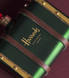 Harrods handcrafted glass suitcase tree decoration (British brand)